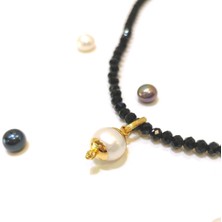 Altın Ofisi 10.5mm Antik İnci Taşlı Kolye Ucu 14 Ayar Altın HD VİDEOLU