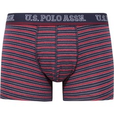 U.S. Polo Assn. Erkek Bordo-Lacivert-Baskılı 3'lü Boxer