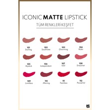 Note Iconic Matte Lipstick Kalıcı Mat Ruj 104 Ruler - Pembe