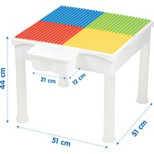 Creative Games Mega Aktivite Masa Sandalye Seti 81 Parça Bloklu  Duplo Uyumlu