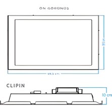 Fermada Sıva Altı Clip In  Tavan LED Lamba, 36 W, 105 Lmw, IP40, 3750 Lümen