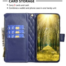 Cool-M Case Samsung Galaxy A35 5g Fermuarı Cep Telefonu Stand Kapağı (Yurt Dışından)