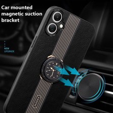 Cool-M Case Samsung Galaxy A05 4g Elektrokaplatma Halkası Kickstand Pu+Tpu+Akrilik Telefon Koruyucusu (Yurt Dışından)