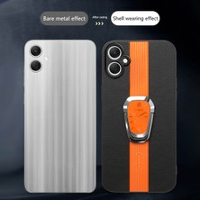 Cool-M Case Samsung Galaxy A05 4g Elektrokaplatma Kickstand Pu+Tpu+Akrilik Telefon Kılıfı (Yurt Dışından)