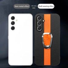 Cool-M Case Samsung Galaxy A15 5g Elektrokaplatma Anti-Drop Pu+Tpu+Kickstand ile Akrilik Telefon Kapağı (Yurt Dışından)