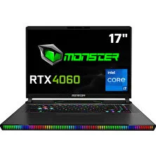 Monster Semruk S7 V9.1.1 Intel Core i7 13700HX 32 GB RAM 1 TB SSD 8 GB RTX 4060 Windows 11 17" QHD+ 240 Hz Oyun Bilgisayarı