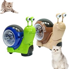 Oppoverd 2 Adet Pet Salyangoz Kedi Oyuncak, Kediler Için LED Işıklar ve Müzik ile Otomatik Kedi Oyuncak Salyangoz, Yuvarlanan Salyangoz Kedi Oyuncak (Yurt Dışından)