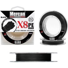 Mercan Pe Örgü Platinum X8 Siyah Ip 300M Makara Misina