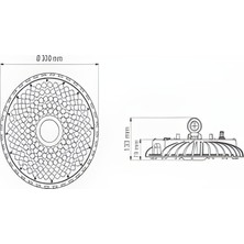 Fermada  Tron Circle 150 W, IP65, 110 Lmw, Projektör