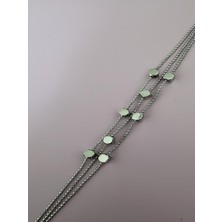 Quella Çelik 3'lü Küp Topçuk Silver Bileklik (18-23 Cm)