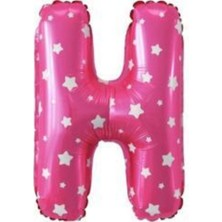Eğlence Marketi 16 Inç 35 cm Pembe Folyo Harf Balon H