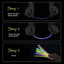 İndirimli al Glow Stick Fosforlu Kırılan Çubuk (100 Adet) Glow Stick Fosforlu Neon Çubuk