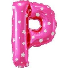 Eğlence Marketi 16 Inç 35 cm Pembe Folyo Harf Balon P