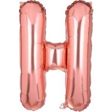 Eğlence Marketi 34 Inç 80 cm Rose Gold Folyo Rakam Balon H