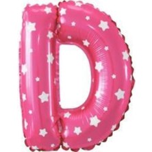 Eğlence Marketi 16 Inç 35 cm Pembe Folyo Harf Balon D
