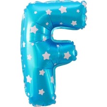 Eğlence Marketi 16 Inç 35 cm Mavi Folyo Harf Balon F