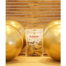 Eğlence Marketi 12'' 30 cm Krom Balon 50 Adet Gold