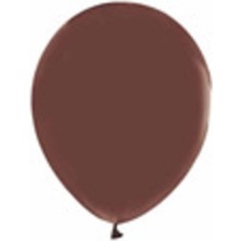 Eğlence Marketi 12 Inç Standart Boy Pastel Balon 50 Adet Kahverengi