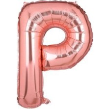 Eğlence Marketi 34 Inç 80 cm Rose Gold Folyo Rakam Balon P