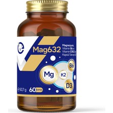 Evo Pharma Magnezyum Mag632, Vitamin B6 Ve Vitamin D3k2 İçeren Kapsül Takviye Edici Gıda