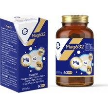 Evo Pharma Magnezyum Mag632, Vitamin B6 Ve Vitamin D3k2 İçeren Kapsül Takviye Edici Gıda