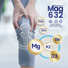 Evo Pharma Magnezyum Mag632, Vitamin B6 Ve Vitamin D3k2 İçeren Kapsül Takviye Edici Gıda