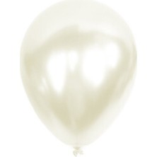 Eğlence Marketi 12 Inç Standart Boy Pastel Balon Beyaz 100 Adet