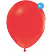 Eğlence Marketi 6 Inç Küçük Boy Balon 20 Adet Kırmızı