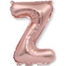 Eğlence Marketi 40 Inç 100 cm Rose Gold Folyo Harf Balon Z