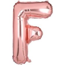 Eğlence Marketi 34 Inç 80 cm Rose Gold Folyo Rakam Balon F