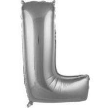 Eğlence Marketi 34 Inç 76 cm Gümüş Folyo Harf Balon L
