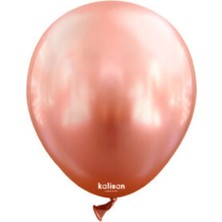 Eğlence Marketi 5'' 12,5 cm Krom Balon Rose Gold 10 Adet