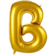 Eğlence Marketi 34 Inç 76 cm Altın Folyo Harf Balon B