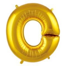 Eğlence Marketi 34 Inç 76 cm Altın Folyo Harf Balon O