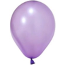 Eğlence Marketi 12" Baskı Balonu Metalik Açık Violet 100'lü