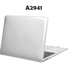 TEKNETSTORE Apple Macbook Air M2 15 Inç 2023 M2 Çip A2941 Uyumlu Şeffaf Kılıf Koruyucu Sert Kapak Parlak