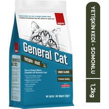 Jazzy General Cat Yetişkin Kedi Maması Somonlu 1,2 kg