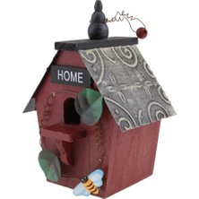 Pengfu Shop D Tarzı 6 Stil Ahşap Kuş Evi Bahçe Küçük Hayvanlar Için Dekoratif Kuş Yuvası Kuş Evi (Yurt Dışından)