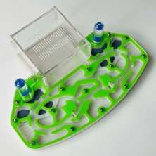 Pengfu Shop Turuncu Tarzı 24X18X6,5CM Büyük Boy 24*18 cm Dural Mosturing Genişleme Yenı Karınca Çiftliği Formicarium Kraliçe Karıncalar Canlı Koloni Yuva Muhafaza Akrilik (Yurt Dışından)