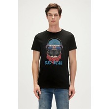 Bad Bear Reckless 0 Yaka Erkek Tshirt - Siyah