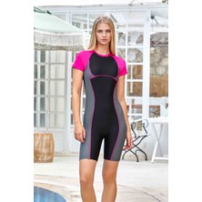 REMSA Kısa Kol Yüzücü Mayo Lucy 3511 Siyah