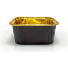 Eğlence Marketi Dolphin Muffin Kek Kapsülü Kare Siyah Içi Gold 25 Adet