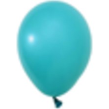 Eğlence Marketi 5 Inç Küçük Boy Pastel Balon Turkuaz 100 Adet