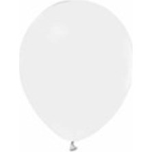 Eğlence Marketi 6 Inç 15 cm Pastel Balon 100 Adet Beyaz