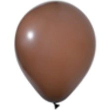 Eğlence Marketi 12 Inç Standart Boy Pastel Balon Kahverengi 100 Adet