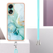 YH Market Oppo A78 4g Mermer Crossbody Kordon Askısı Tampon Anti-Scratch Için Kılıf (Yurt Dışından)