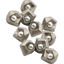 Aling 10 10MM Sap Düğ Ş Bezemeler Dıy Kostüm Üniforma Gri (Yurt Dışından)