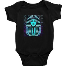 Darkhane Tutankhamun Siyah Unisex Bebek Body - Zıbın