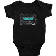Darkhane Bilimin Tüm Dalları Semboller Siyah Unisex Bebek Body - Zıbın