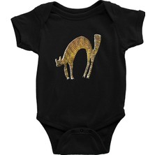 Darkhane Kedi Siyah Unisex Bebek Body - Zıbın
